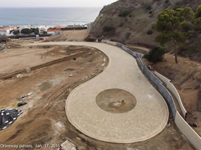 Malibu, CA Tow Yard Driveway Pavers