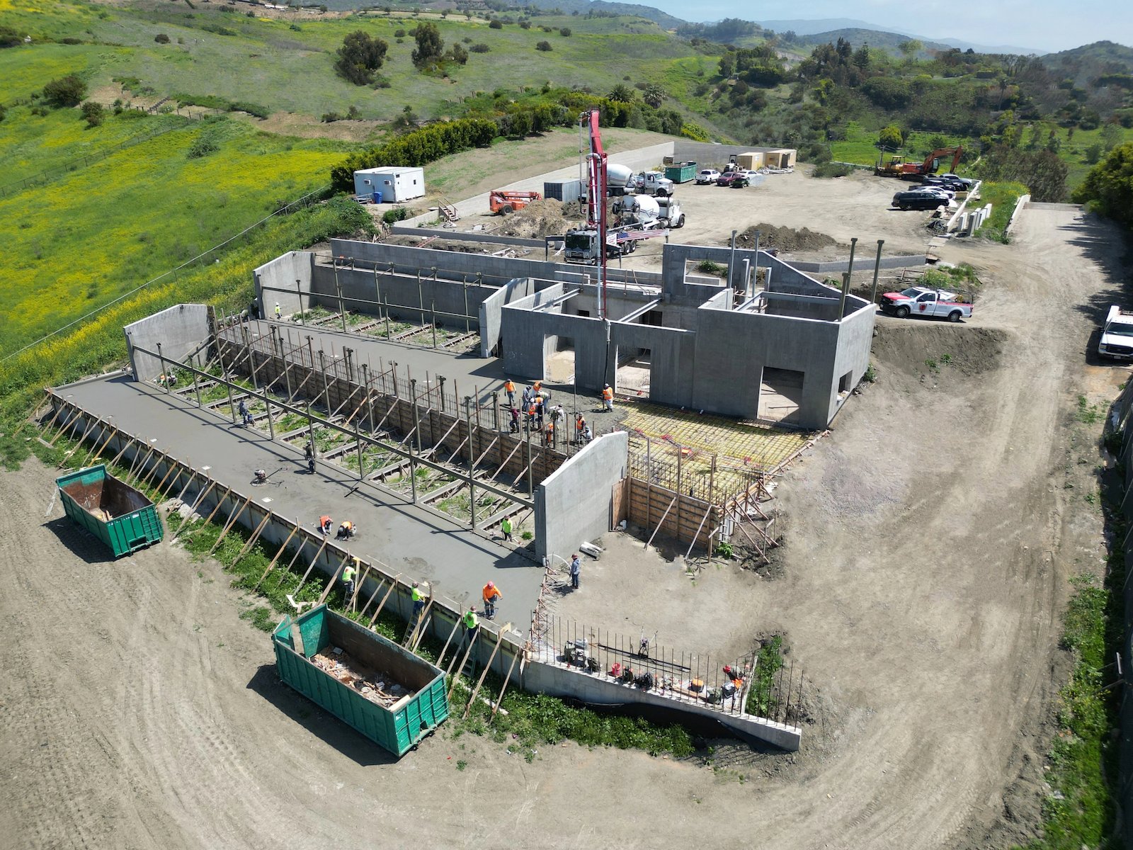 Concrete Horse Stables near Malibu