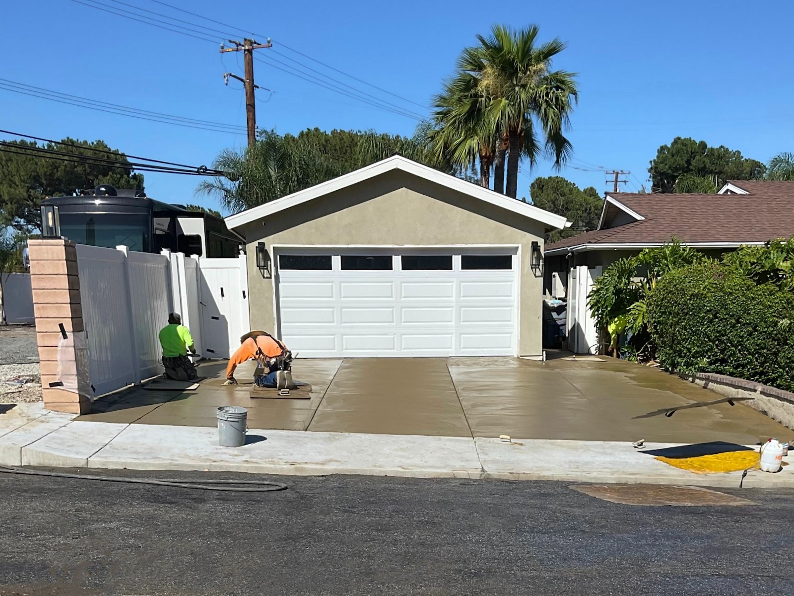 Colored Concrete at a Residential Home by Troyco