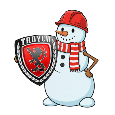 TROYCO Christmas Snowman Logo