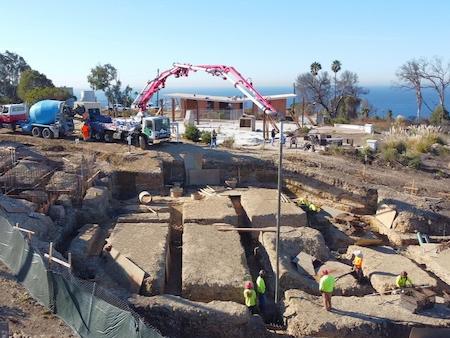 Concrete House Walls with Window Holes for a Residential Home in Beverly Hills, CA 