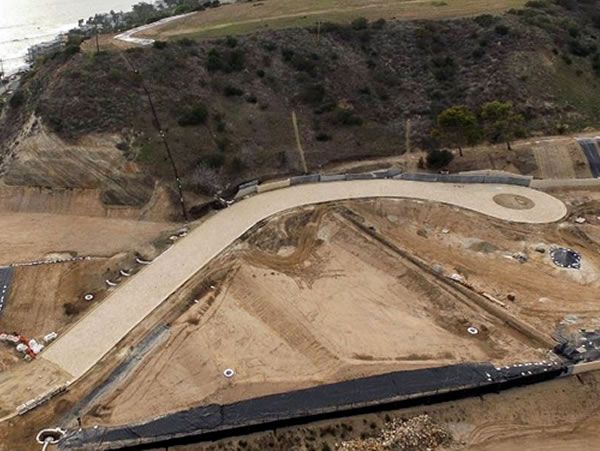 Long Driveway in Malibu, CA