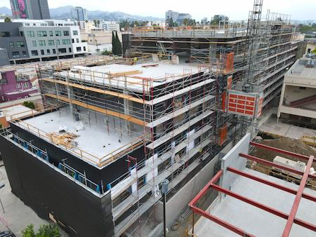 Concrete Parking Structure in Hollywood, CA