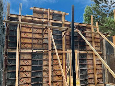 Symon Panel Forms set in Preparation for a Residential Home in Beverly Hills, CA