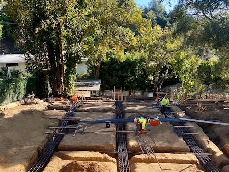 TROYCO Team Tying Rebar for Footings