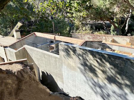 Concrete Retaining Wall for a Residential Home in Beverly Hills, CA