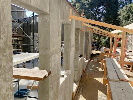 Concrete House Walls with Window Holes for a Residential Home in Beverly Hills, CA 