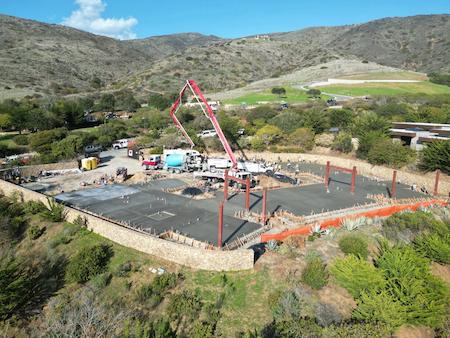 Finished Concrete Slab by the Beach in Malibu, CA