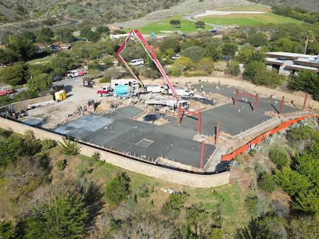 Concrete Slab Progression Photo by the Beach in Malibu, CA