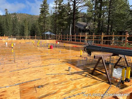 Concrete Walls made by TROYCO in Mammoth Lakes, CA.