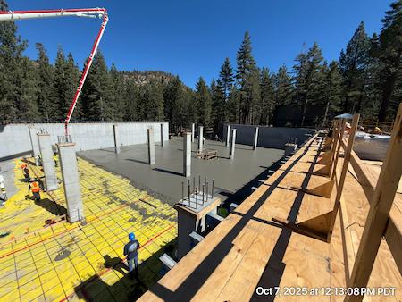 Concrete Walls made by TROYCO in Mammoth Lakes, CA.