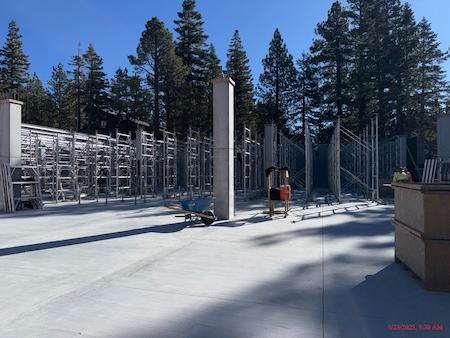Concrete Walls made by TROYCO in Mammoth Lakes, CA.