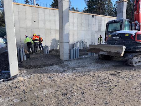 Concrete Walls made by TROYCO in Mammoth Lakes, CA.